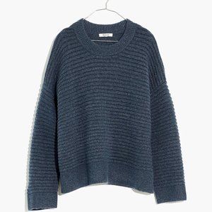 Madewell Elsmere Pullover Sweater - Heather Lake (Blue)